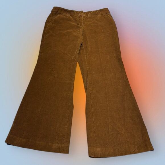 TALBOTS PETITES Women’s 8 Stretch Brown Corduroy Pants - Picture 2 of 4